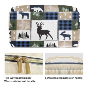 XIUCOO Personalized Deer Bear Diaper Bag Backpack with Name Custom Nappy Mommy Bags for Baby Girl Boy Gifts