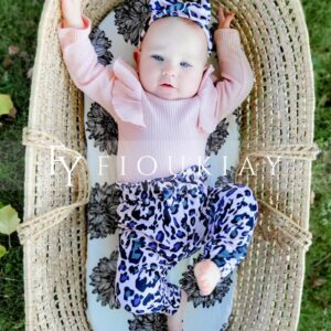 fioukiay Preemie Newborn Baby Girls Clothes Infant Romper Bodysuit Pants Clothing Set Fall Winter Outfits (Pink Leopard 01, Preemie)