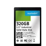 swissbit sfsa320gs2ak4to-c-8c-22p-std, solid state drive, 320gb, 5v, 2.5" sata ssd, x-76, 3d pslc, 0-70°c