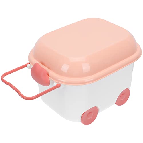 Cabilock Storage Basket Bins Storage Box Box with Wheel Box Chest with Wheel Rolling Storage Box with Wheels Stackable Nursery Bin