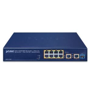 GSD-1121XP 8-Port 10/100/1000T 802.3at PoE + 2-Port 2.5G 802.3at PoE + 1-Port 10G SFP+ Ethernet Switch