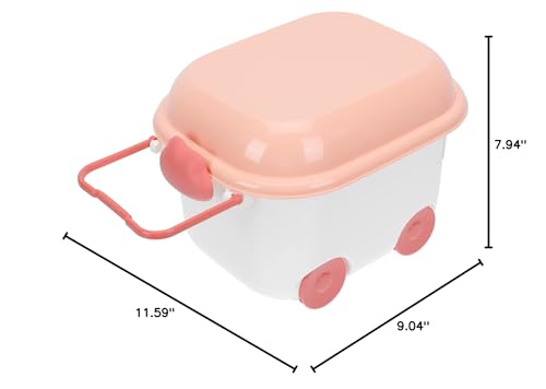 Cabilock Storage Basket Bins Storage Box Box with Wheel Box Chest with Wheel Rolling Storage Box with Wheels Stackable Nursery Bin