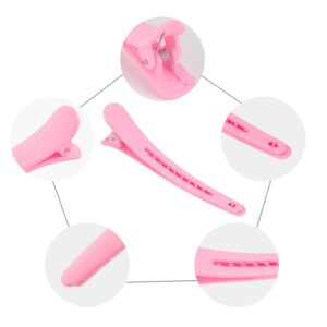 24 PCS YISSION 3.1 Inch Pink Matte Alligator Hair Clips Barrettes No Crease Duck Billed Clips - Hair Styling Accessories for Women and Girls