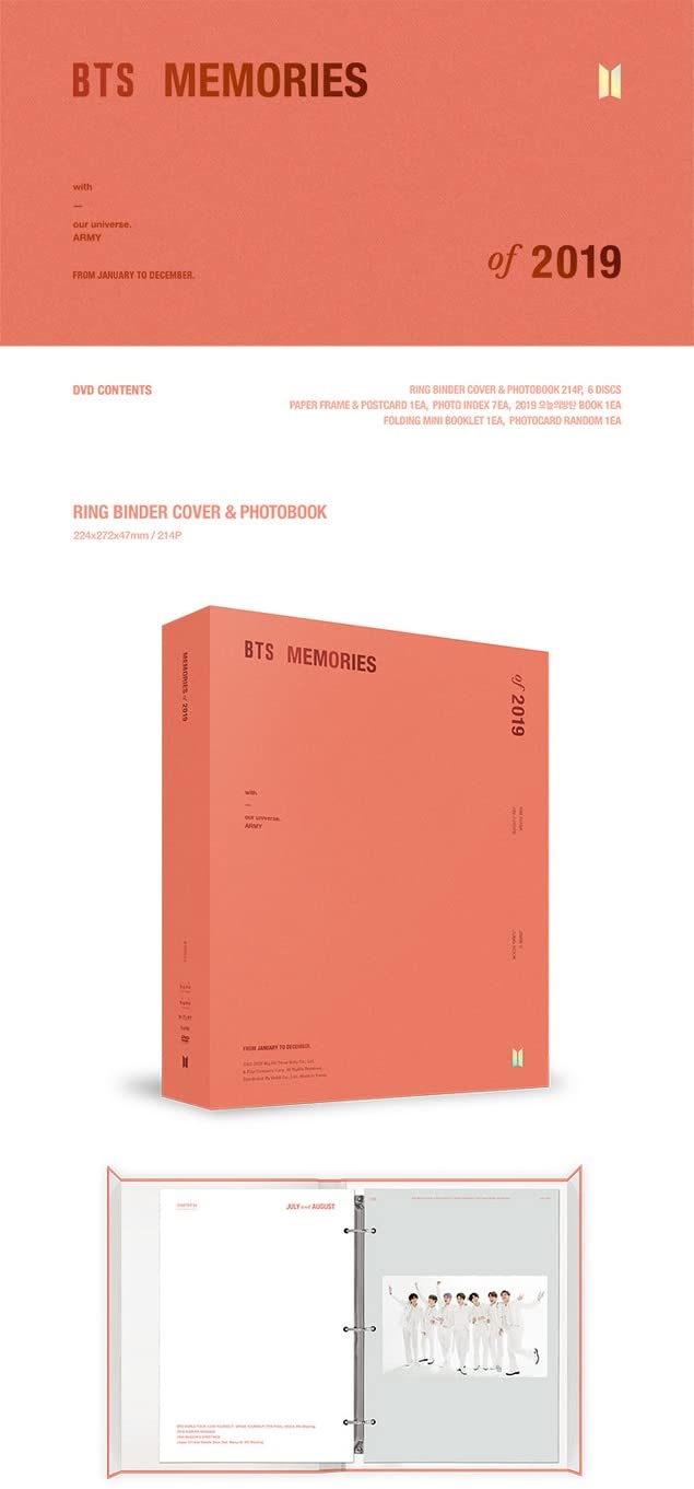 Dreamus, [DVD] [REISSUE PRE-ORDER] BTS MEMORIES OF 2019 DVD+Pre-Order Benefit (BTS2019DV)