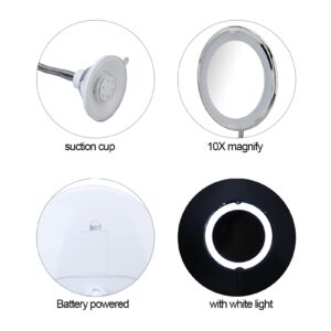 Makeup Mirror, 10 x 8 Easy to Install Suction Cup Makeup Mirror for Makeup