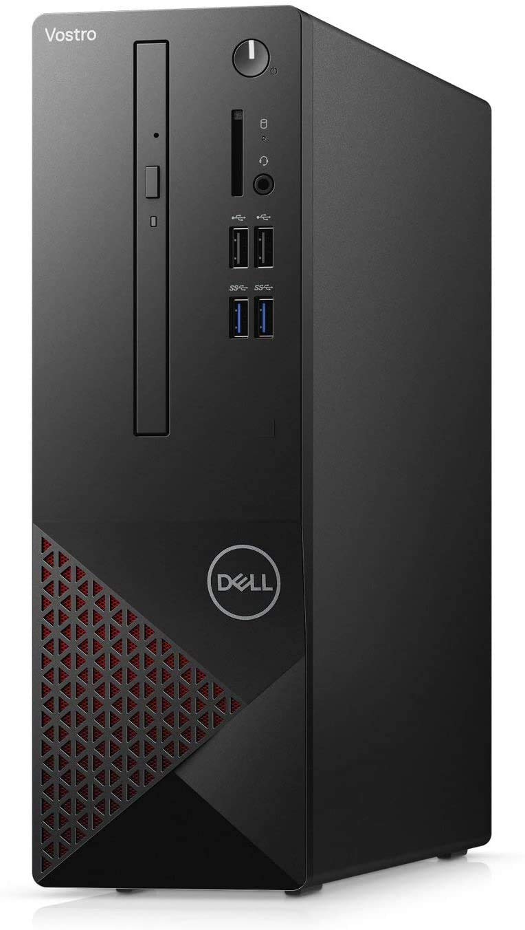 Dell Vostro 3000 Small Form Factor Business Desktop, Intel Quad-Core i3-10100 (up to 4.3 GHz), 16GB Memory, 1TB SSD, DVD-RW, WiFi, HDMI, VGA, Win10 Pro, Black