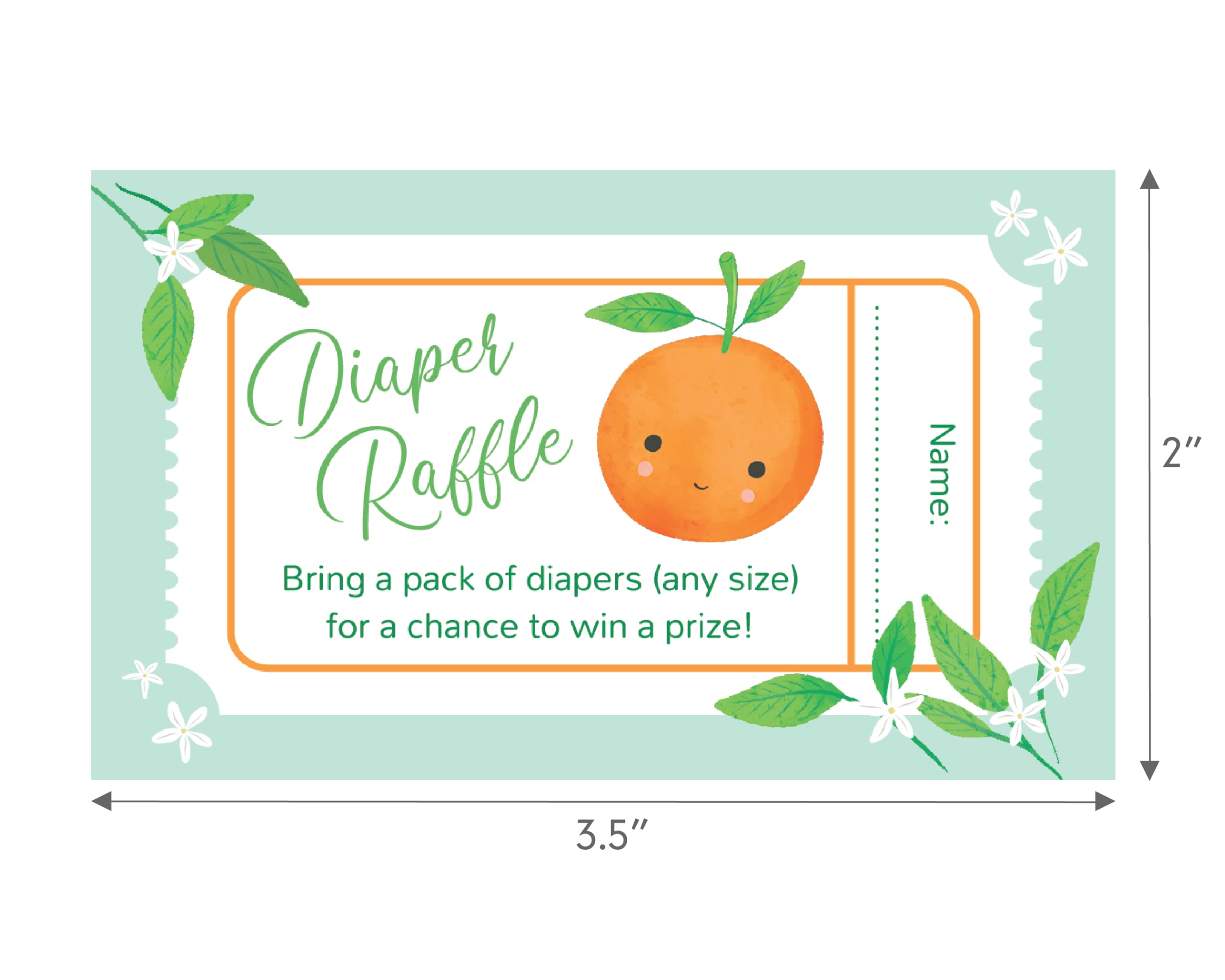 Wish Clover Little Cutie Baby Shower Diaper Raffle Cards (24-Count)