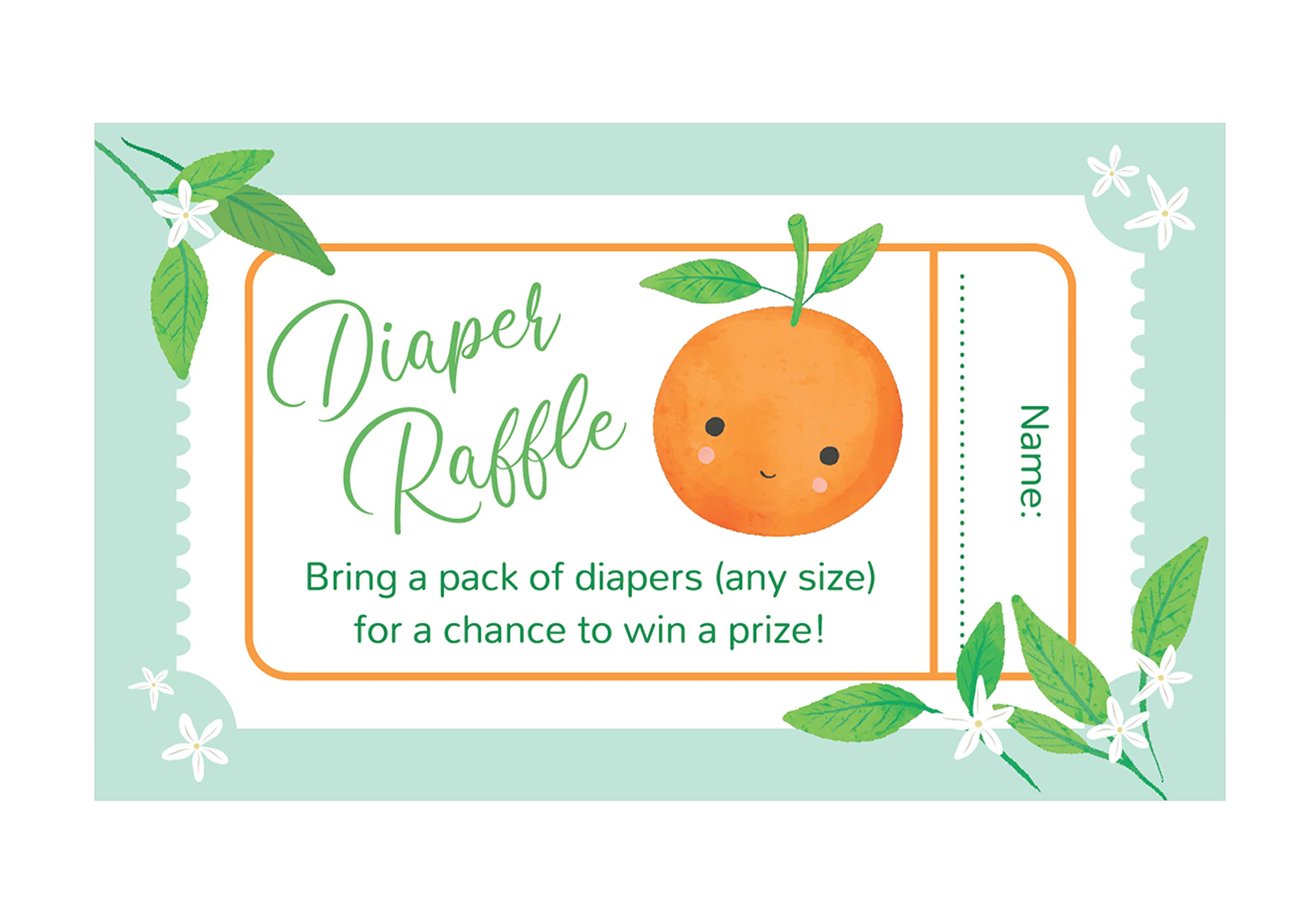 Wish Clover Little Cutie Baby Shower Diaper Raffle Cards (24-Count)