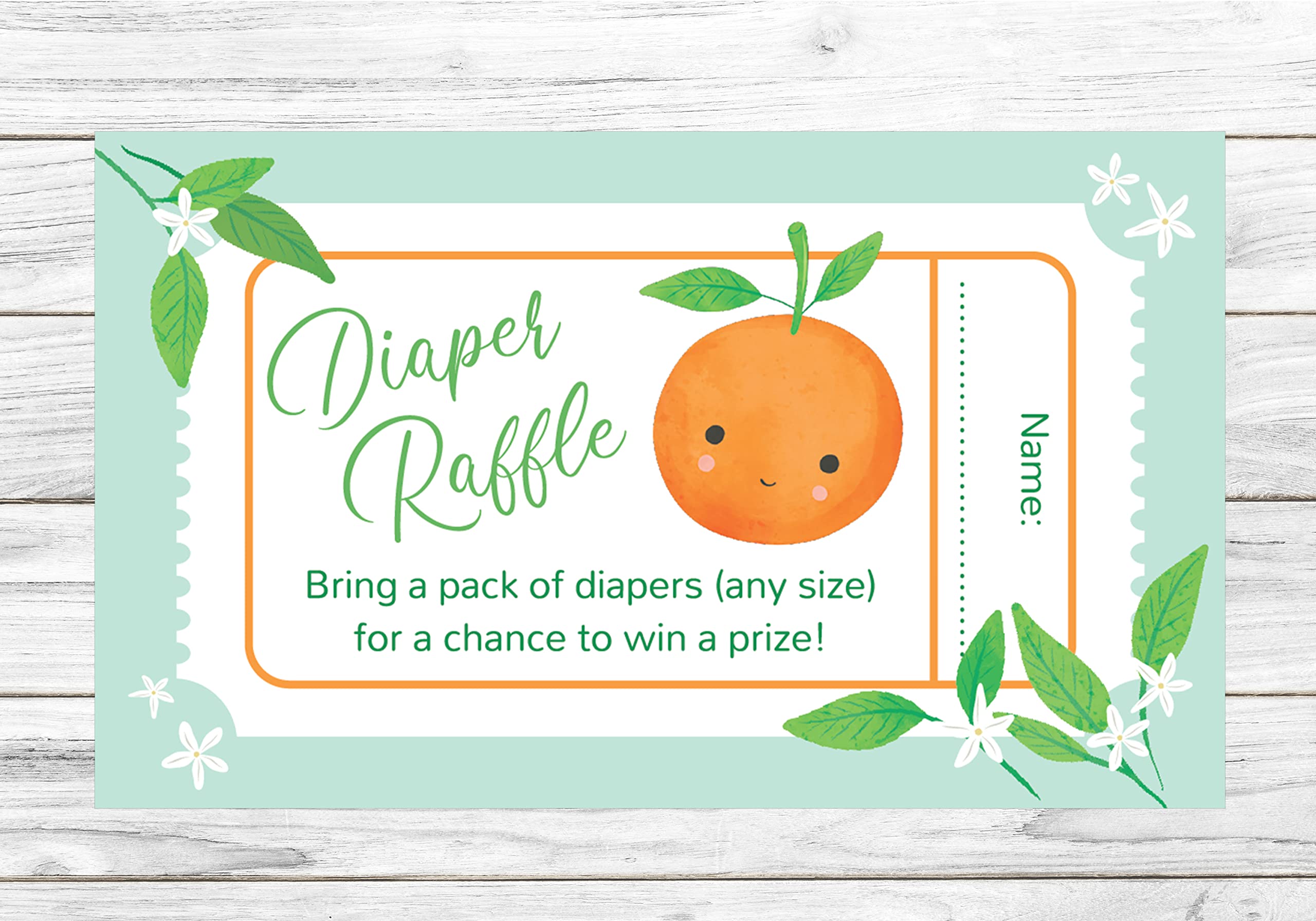 Wish Clover Little Cutie Baby Shower Diaper Raffle Cards (24-Count)