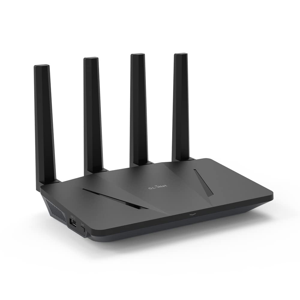 GL.iNet GL-AXT1800 (Slate AX) Pocket-Sized Wi-Fi 6 Gigabit Travel Router & GL.iNet GL-AX1800(Flint) WiFi 6 Router