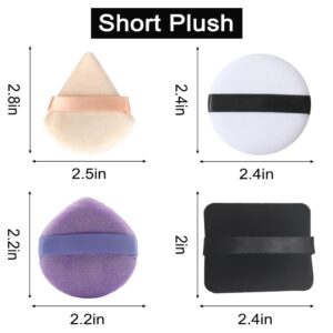 6Pcs Powder Puffs for Face Powder-Triangle setting makeup beauty powder puff for Loose Powder Mineral, Powder Body，Cosmetic Foundation,Undereye Setting,Wet Dry Face Exquisite Makeup sponge Tool