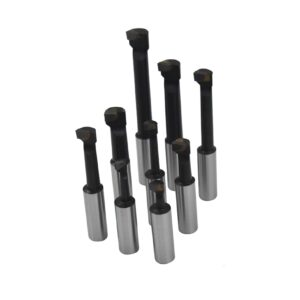 raseparter 1/2 Inch Boring Bar Set 9-Pack C-6 Carbide Tipped Bars for 1/2 Inch Shank Lathe Tool