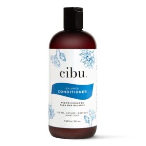 cibu balance conditioner 30063 nutrient-rich formula moisturizes, strengthens & repairs dry hair | sulfate-free for all hair types/textures | gentle for daily use for clean, healthy shine 11.83oz