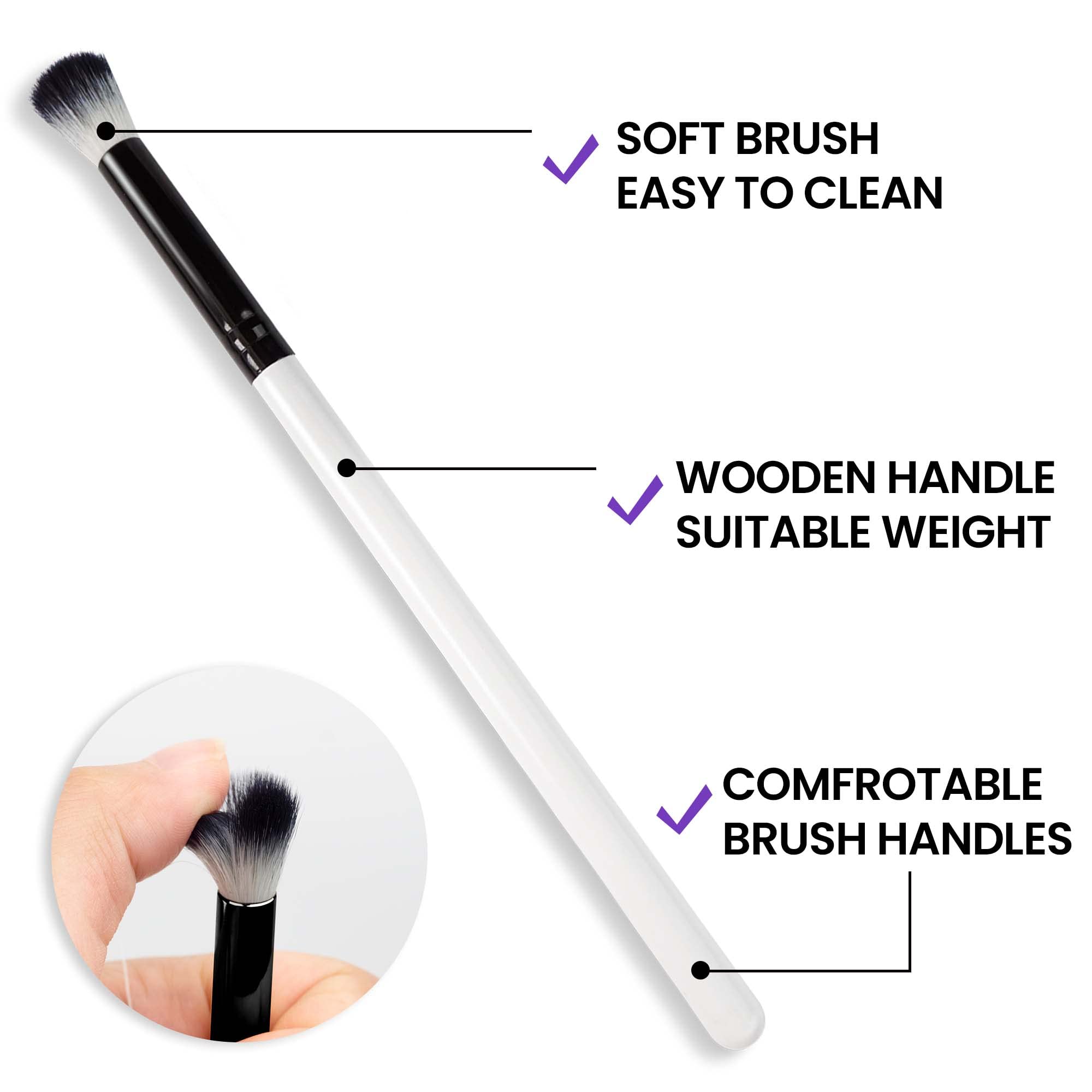 Lash Brushes For Cleansing | Eyelash Extension cleaning brush for lash Artist,Lash Shampoo Brush Bath Cleanser Wash Kit(3 Pieces)