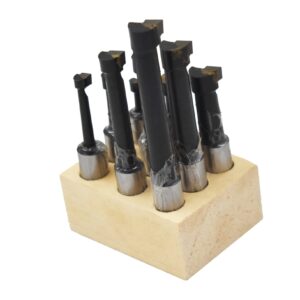 raseparter 1/2 Inch Boring Bar Set 9-Pack C-6 Carbide Tipped Bars for 1/2 Inch Shank Lathe Tool