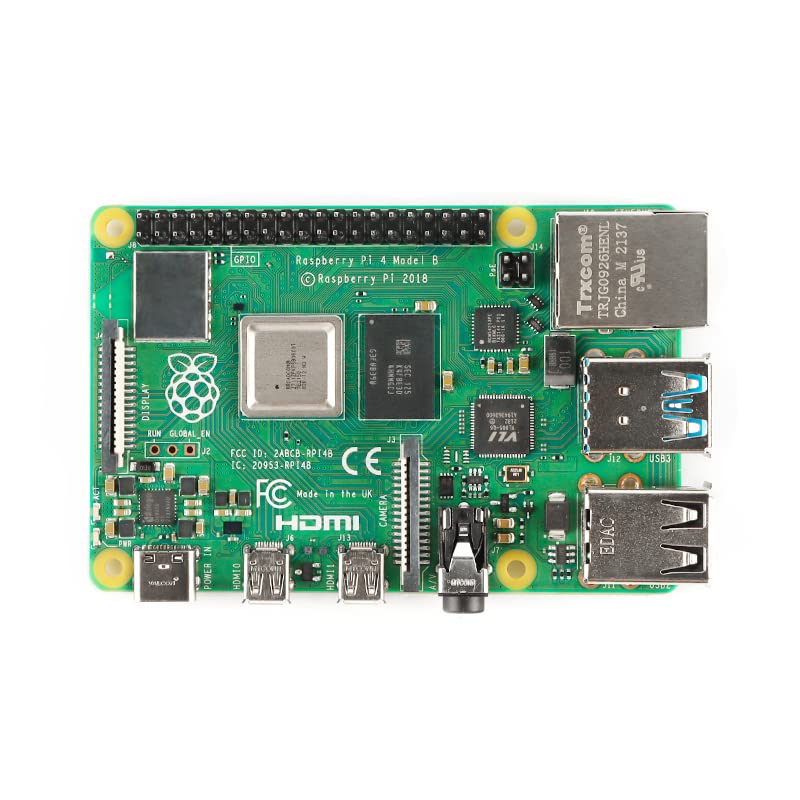 JESSINIE Raspberry Pi 4 Model B 4GB Development Board 1.5GHz Bluetooth 5.0 WIFI Multifunctional Universal Development Board Learning Board for Python Linux Programming