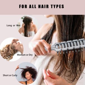 Vented Hair Brush, Dry or Wet Hair, Static Free & Heat Resistant Vent Hairbrush airflow means faster drying and styling