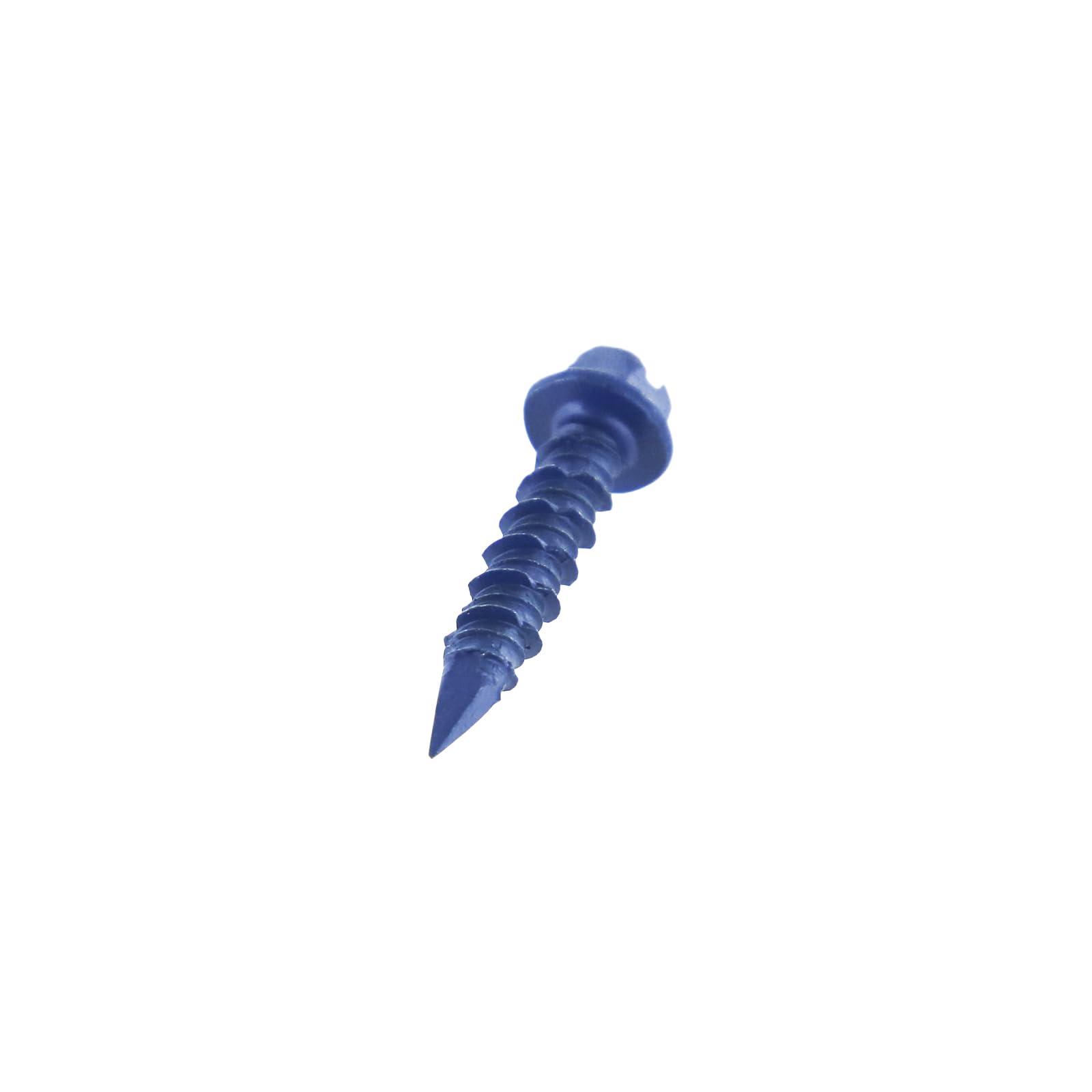 Conquest Fasteners 1/4" x 1-1/4" Hex Head Blue Concrete Screws (Box of 100) to Anchor Masonry, Brick & Block