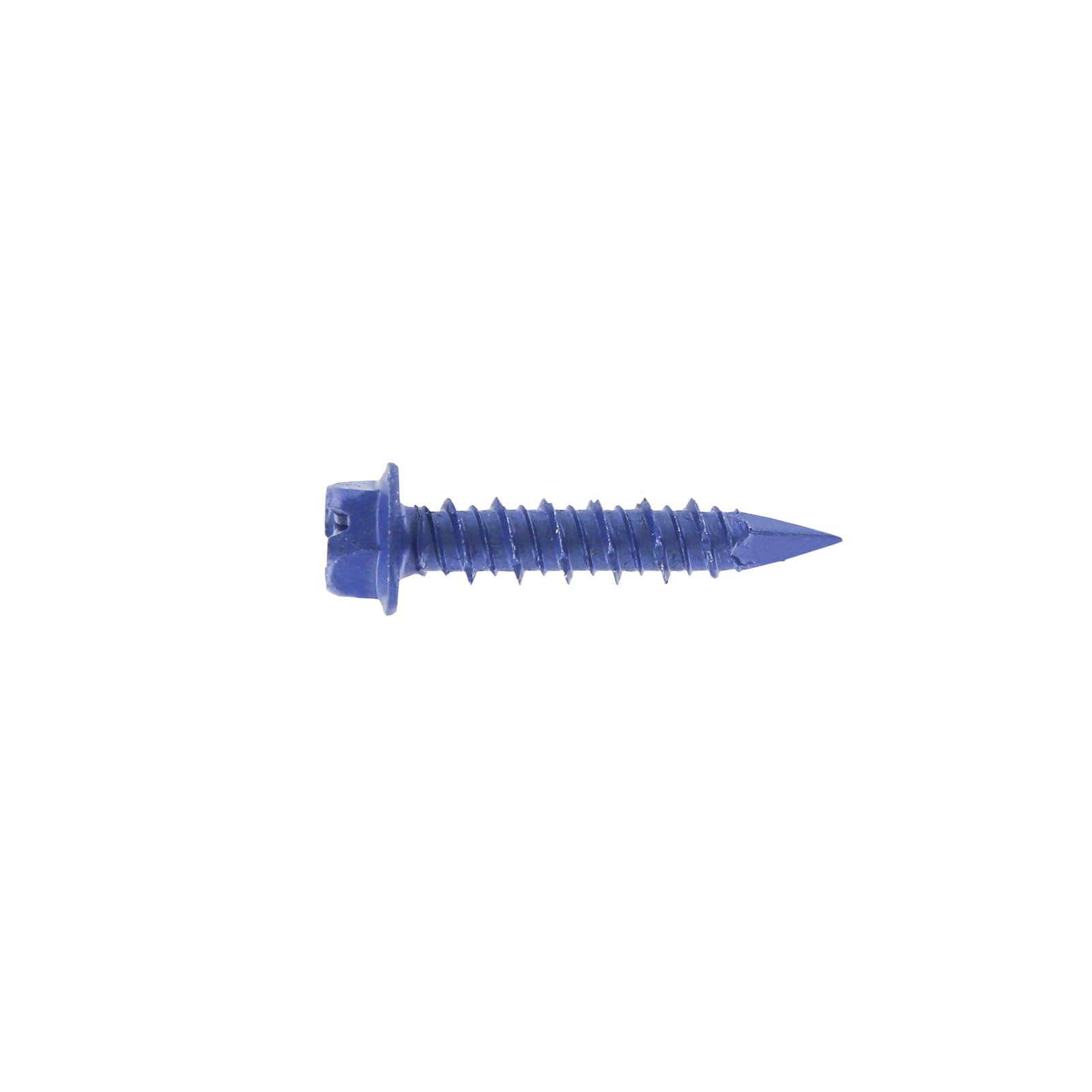 Conquest Fasteners 1/4" x 1-1/4" Hex Head Blue Concrete Screws (Box of 100) to Anchor Masonry, Brick & Block