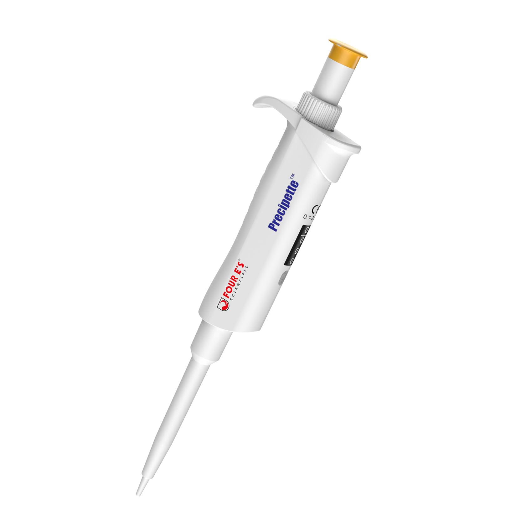 4E's USA Pipette - 0.1-2.0μl Micropipette, Adjustable Volume Pipette with Autoclavable Lower Portion, Universal Tip Cone Single Channel Pipettes, Laboratory ISO 8655 Calibrated Pipettor