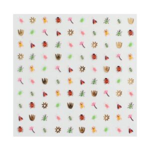 Daydream Society Backyard Bugs Nail Stickers, Pack of 100 Stickers