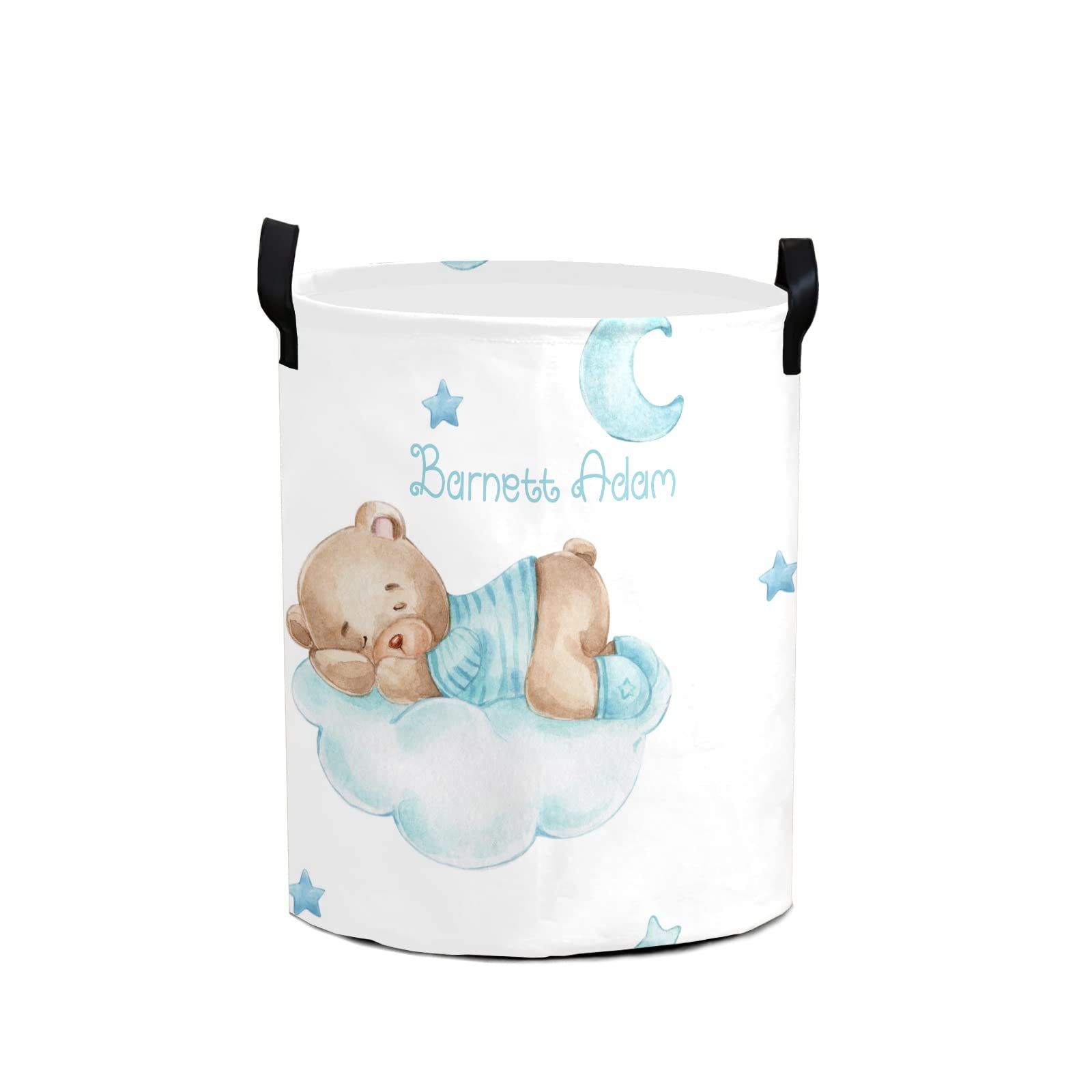 Cute Teddy Bear Sweet Dream Storage Bin, Waterproof Oxford Fabric Clothes Basket Organizer for Laundry Hamper,Toy Bins,Gift Baskets, Bedroom, Clothes,Baby Nursery