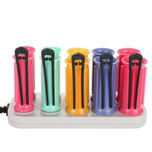 Travel Hot Rollers, Hot Rollers For Medium Hair Professional Electric Heated Roller Curling Roll Hair Tube Hair Styling Tool Compact Electric Hair Rollers