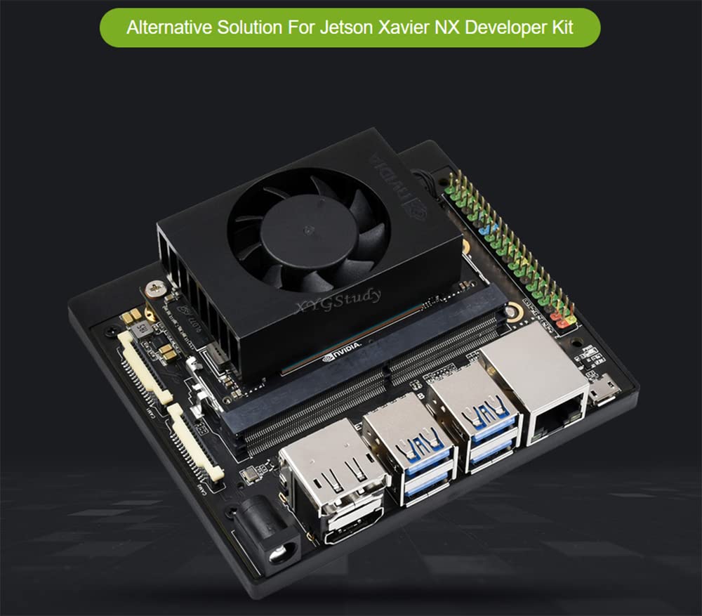 Alternative Solution for Jetson Xavier NX Developer Kit Directly Insert into Jetson Xavier NX Module Carrier Board Only @XYGStudy (Jetson-IO-Base-B)