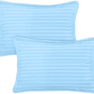 Utopia Bedding Toddler Pillow (Light Blue, 2 Pack) 13x18 Pillows for Sleeping, Soft and Breathable Cotton Blend Shell, Small Kids Pillow Perfect for Toddler Bed and Travel (Intended for Age 2 and up)