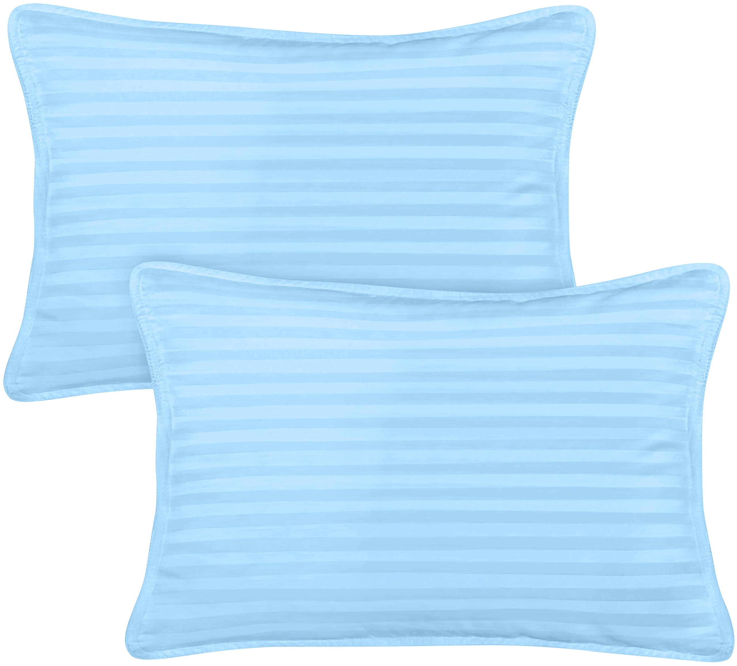 Utopia Bedding Toddler Pillow (Light Blue, 2 Pack) 13x18 Pillows for Sleeping, Soft and Breathable Cotton Blend Shell, Small Kids Pillow Perfect for Toddler Bed and Travel (Intended for Age 2 and up)