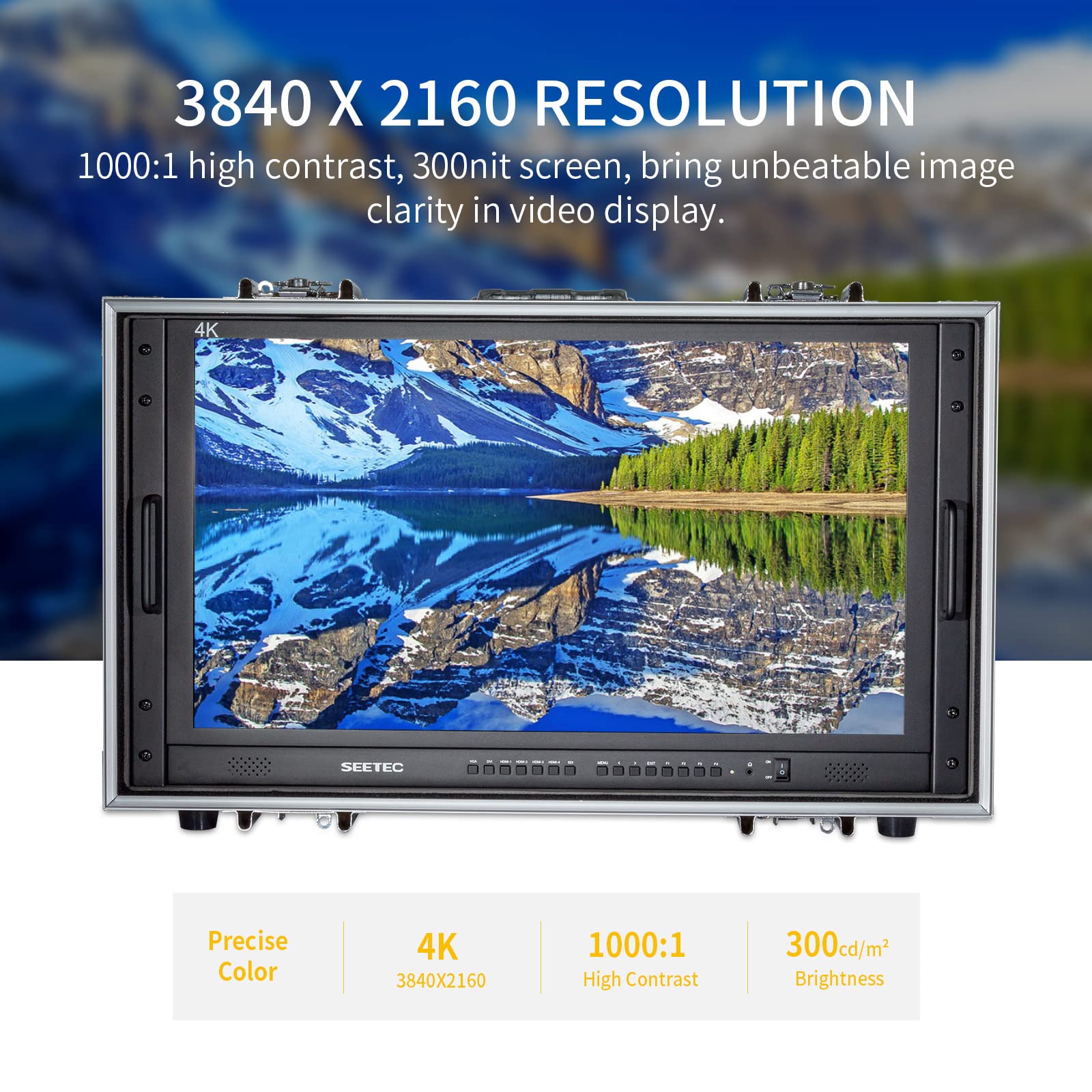 SEETEC 4K280-9HSD-CO 28 Inch 4K Ultra-HD Resolution Carry-on Broadcast Director Monitor