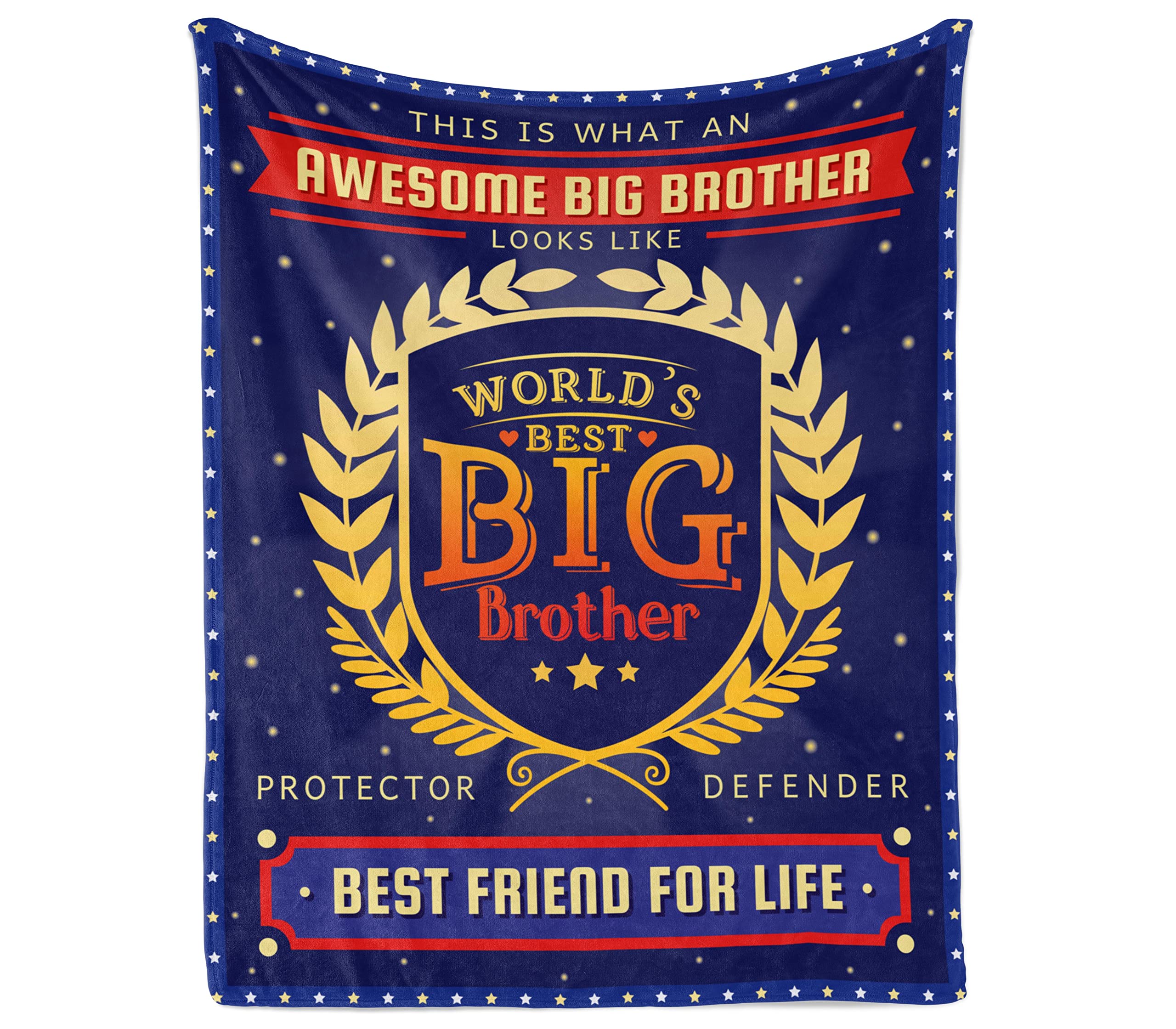 InnoBeta Big Brother Gifts Blanket for Boys, Toddlers on Birthday, Christmas - World's Best Big Brother Flannel Blanket, 40"x 50"