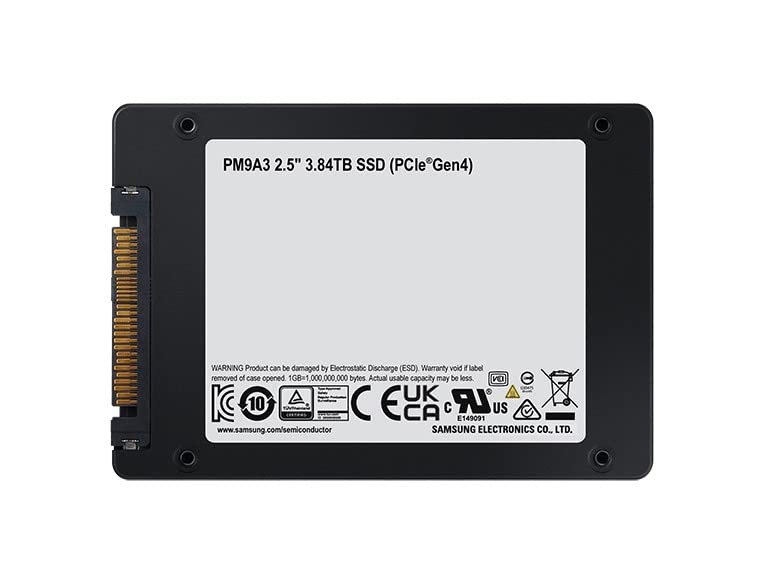 Samsung PM9A3 3.84 TB Solid State Drive - 2.5 Internal - PCI Express NVMe [PCI Express NVMe 4.0 x4]