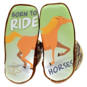 Tin Haul Infant Stampede - Born to Ride Boot Brown 3 M