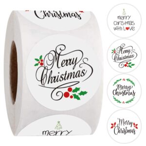 1360 pcs Christmas Stickers Roll for Envelopes and Gifts Merry Christmas Ornament Stickers for Kids Holiday Stickers for Christmas Cards Present Boxes Party Favors