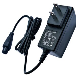 UpBright 24V 600mA AC/DC Adapter Compatible with VR Viro Rides Vega 2-in-1 100W 120W Transforming 24VDC Battery Electric Scooter Mini Bike Little Tikes 646089 486357 649141 652936 FY0172400600 Charger