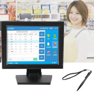 YIYIBYUS 15" Touchscreen Monitor, LED Touch Screen Display LED Monitor 1024x768 Resolution VGA for PC/POS Cashier Retail Restaurant Bar Coffee Store Menu Order Point of Sale