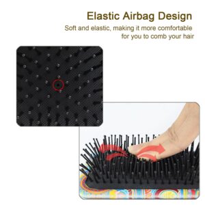 Camo Hair Brush,Anti Static & Frizz Air Cushion Massage combs for kids&Adults,Five different combs&Hair Brush For All Hair Types,Can Softens And Improves Hair Texture