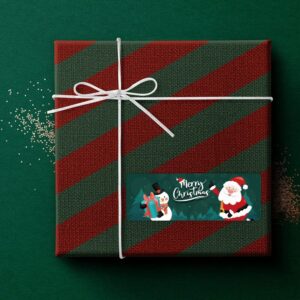 1360 pcs Christmas Stickers Roll for Envelopes and Gifts Merry Christmas Ornament Stickers for Kids Holiday Stickers for Christmas Cards Present Boxes Party Favors