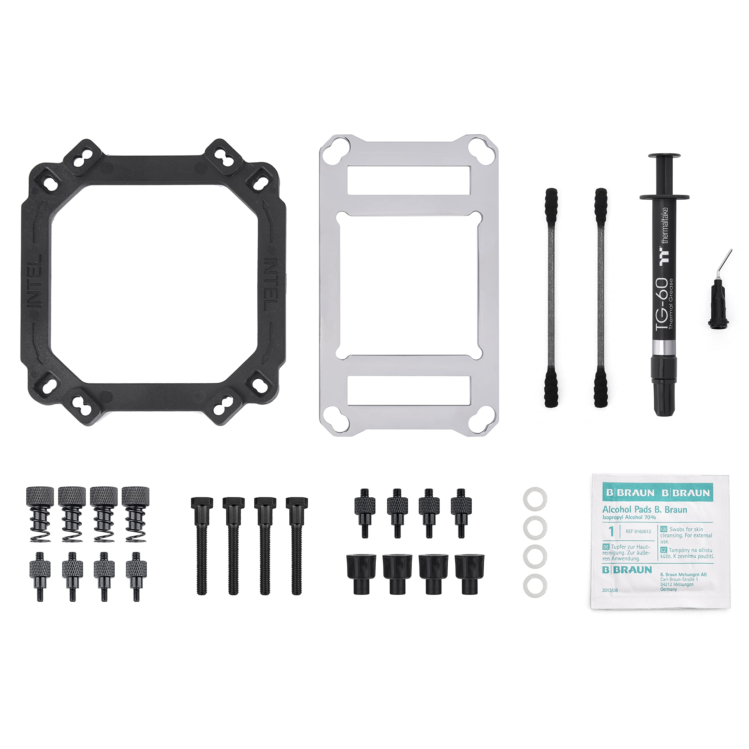 Thermaltake Pacific W8 CPU Water Block, AM5/LGA1700 Compatible, Includes Thermaltake TG-60 Metal Thermal Grease, CL-W347-CU00SL-A Silver