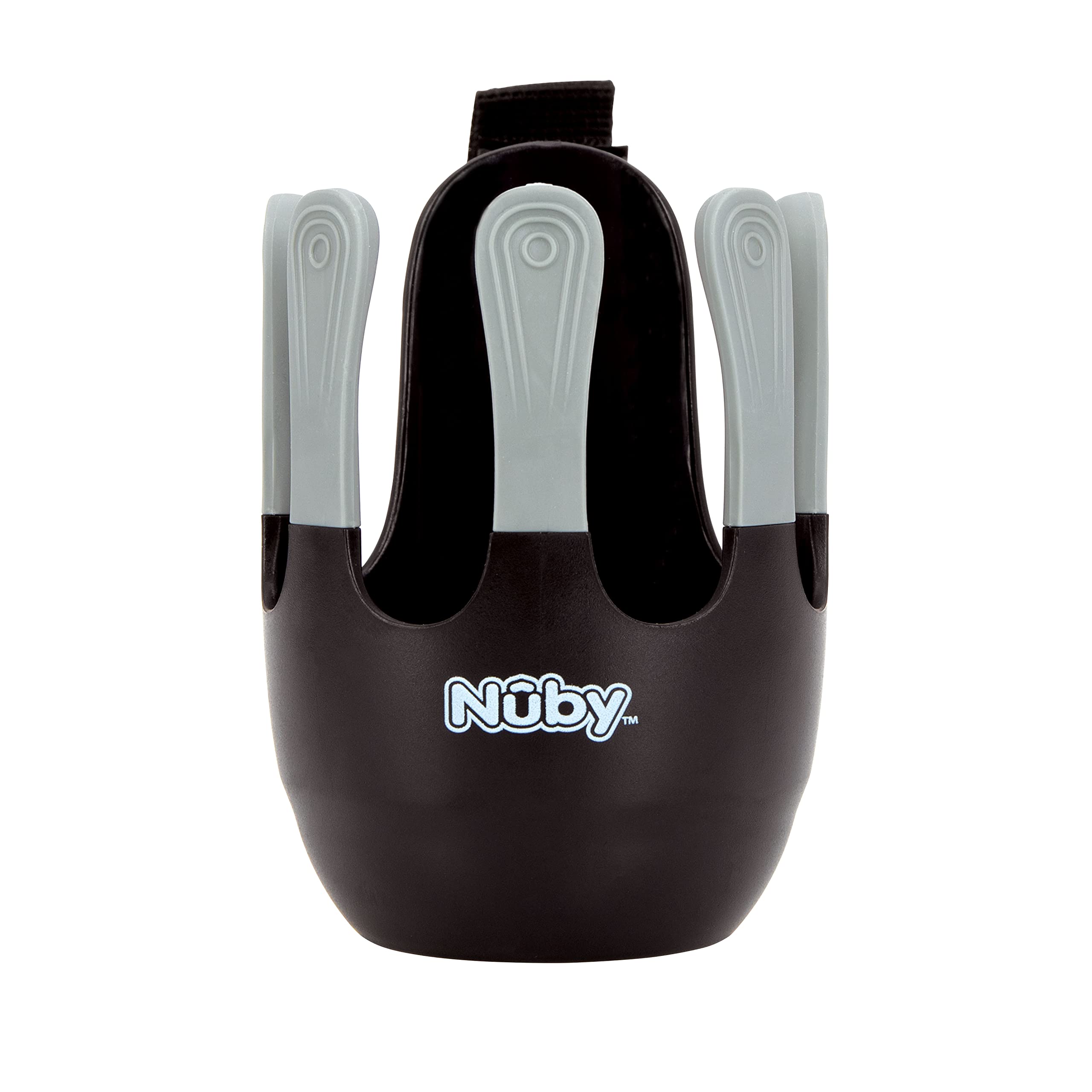 NUBY Universal Cup Holder withTextured Grips: Travel and Stroller Accessory