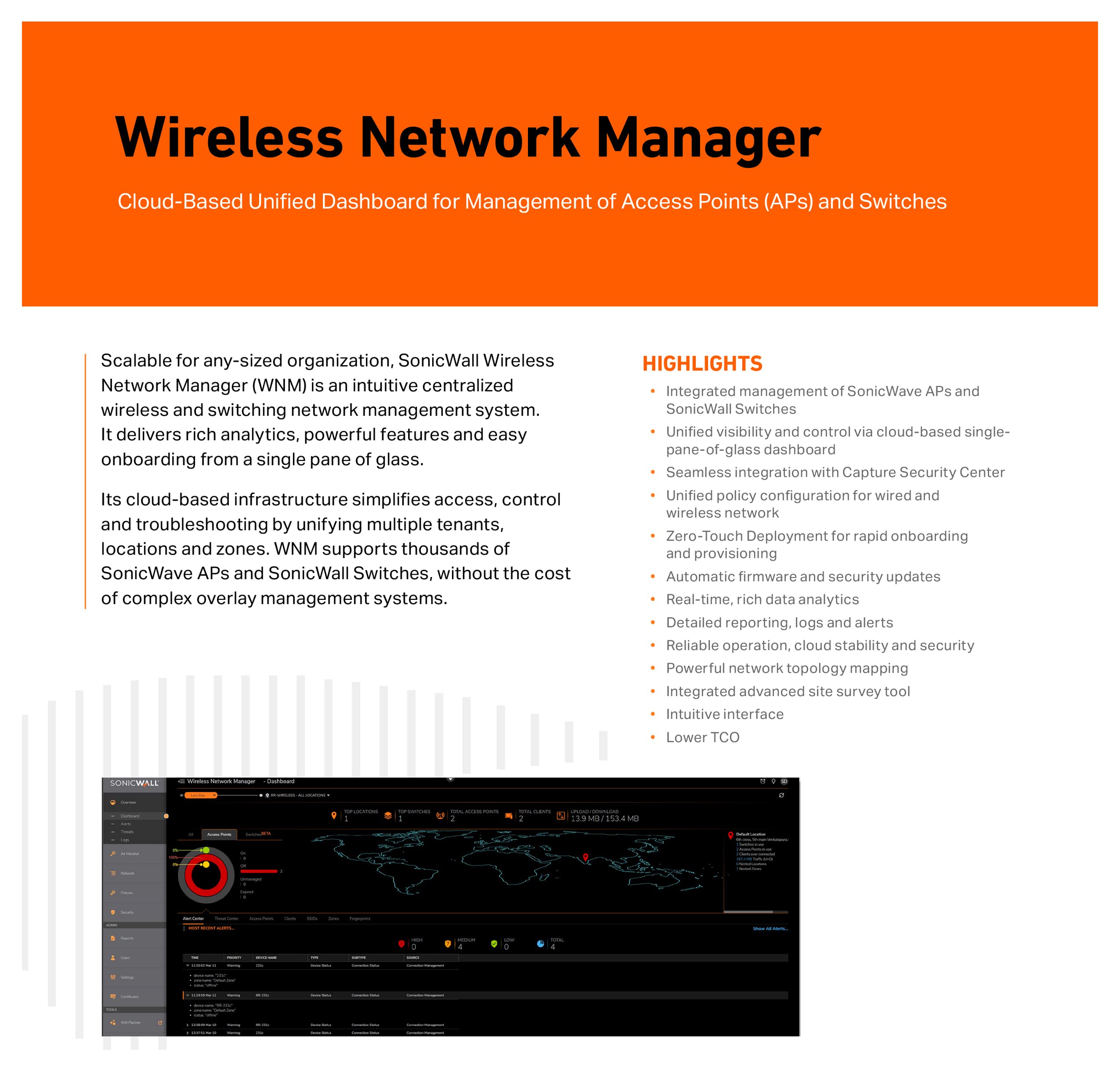 Sonicwall SonicWave 641 Wireless Access Point with 3YR Secure Wireless Network Management and Support License (NO POE) (03-SSC-0303)