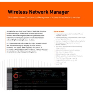 Sonicwall SonicWave 641 Wireless Access Point with 1YR Secure Wireless Network Management and Support License (Multi-GIGABIT 802.3AT POE+) (03-SSC-0346)