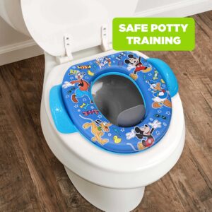 Disney Mickey Mouse "Pals at Play" Soft Potty Seat and Potty Training Seat - Soft Cushion, Baby Potty Training, Safe, Easy to Clean