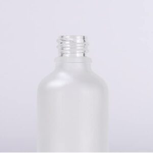 Travel Essential Oil Dropper Bottle - Transparent Frosting Glass Bottle Rubber Essence Cosmetics Dropper Bottles Portable Tincture Bottles With Dropper Empty Bottle Dropper (0.5oz/15ml 6 Pack)