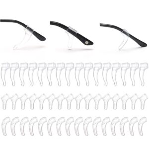 igeyzoe 24 pairs eyeglasses ear grip ear hooks, anti-slip holder eyeglasses stoppers temple tips sleeve retainer eyewear retainers spectacle stay for eyeglasses, sunglasses, reading glasses