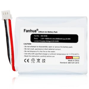 fanhua lithium-ion battery 300-10186 for adt command smart security panel adt5aio-1, adt5aio-2, adt5aio-3, adt7aio-1, honeywell adt2x16aio-1, adt2x16aio-2, 3.6v/4.2v