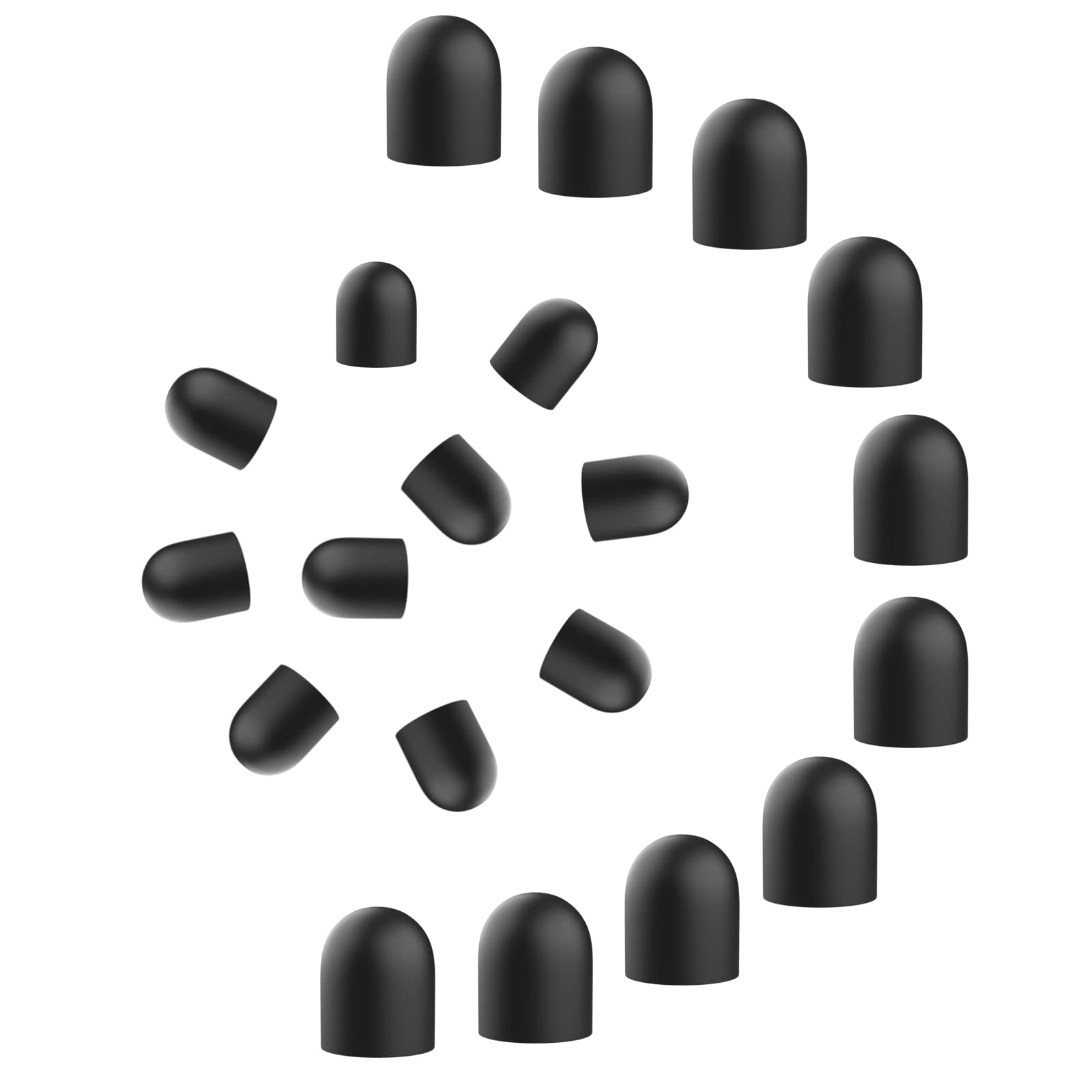 Digiroot 20 Pieces Rubber Replacement Tips, Sensitive and Durable, Only Compatible with Digiroot 2 in 1 Rubber Tip Stylus Pens