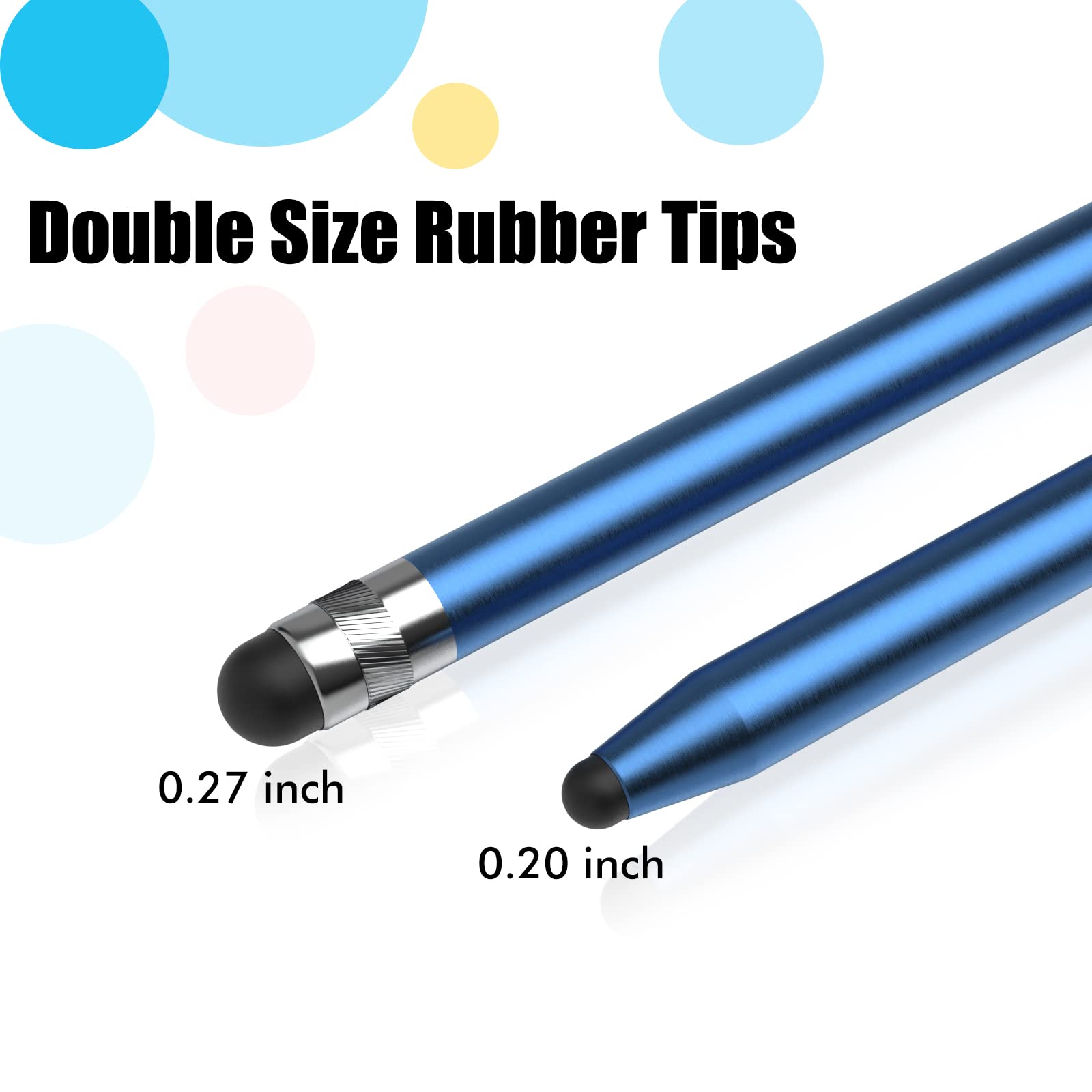 Digiroot 20 Pieces Rubber Replacement Tips, Sensitive and Durable, Only Compatible with Digiroot 2 in 1 Rubber Tip Stylus Pens