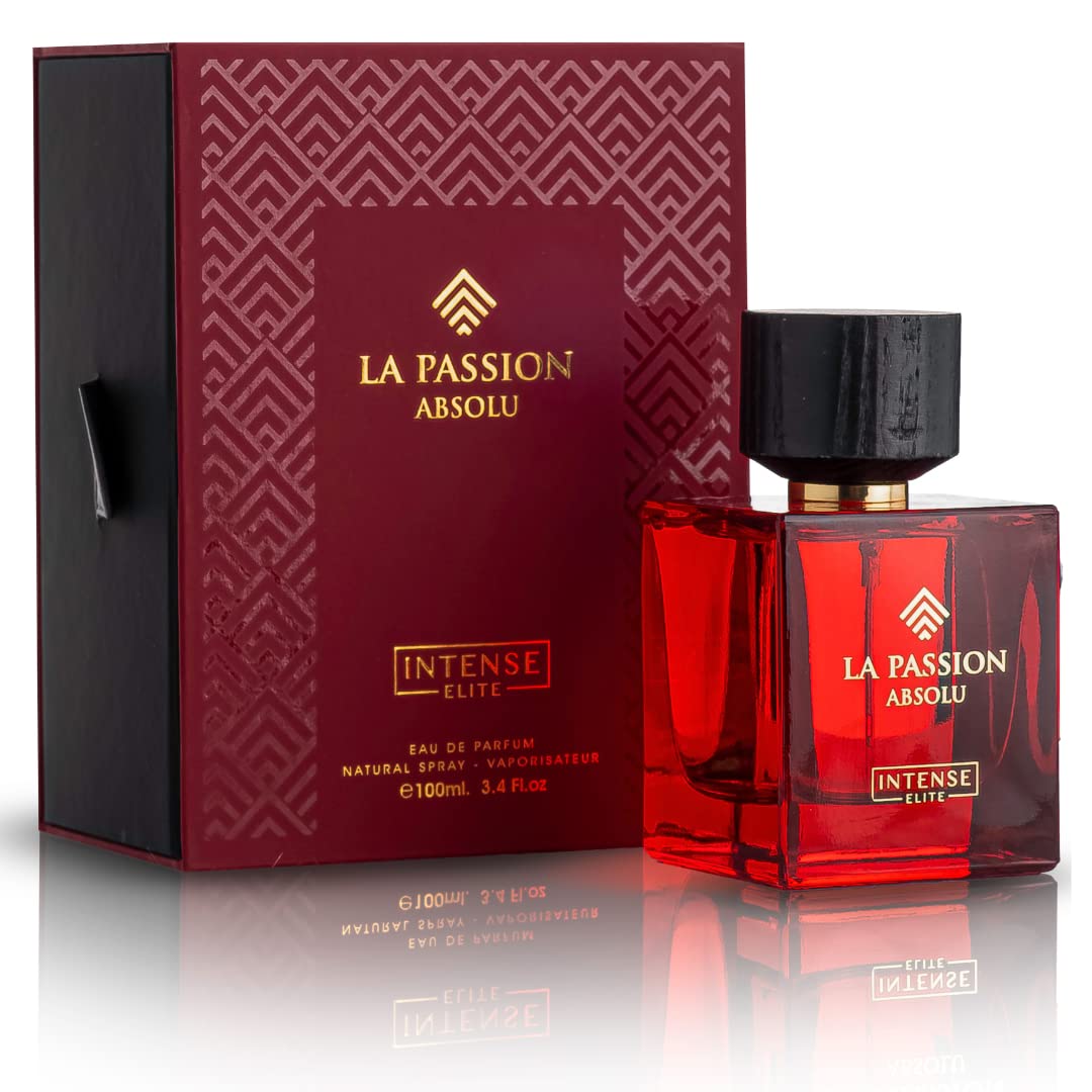 INTENSE ELITE La Passion Eau De Parfum For Women 100ML (3.4Oz) Arabian Perfumes For Women With Lemon, Orange, Mandarin & Lavandin Notes Long Lasting Perfume for Women